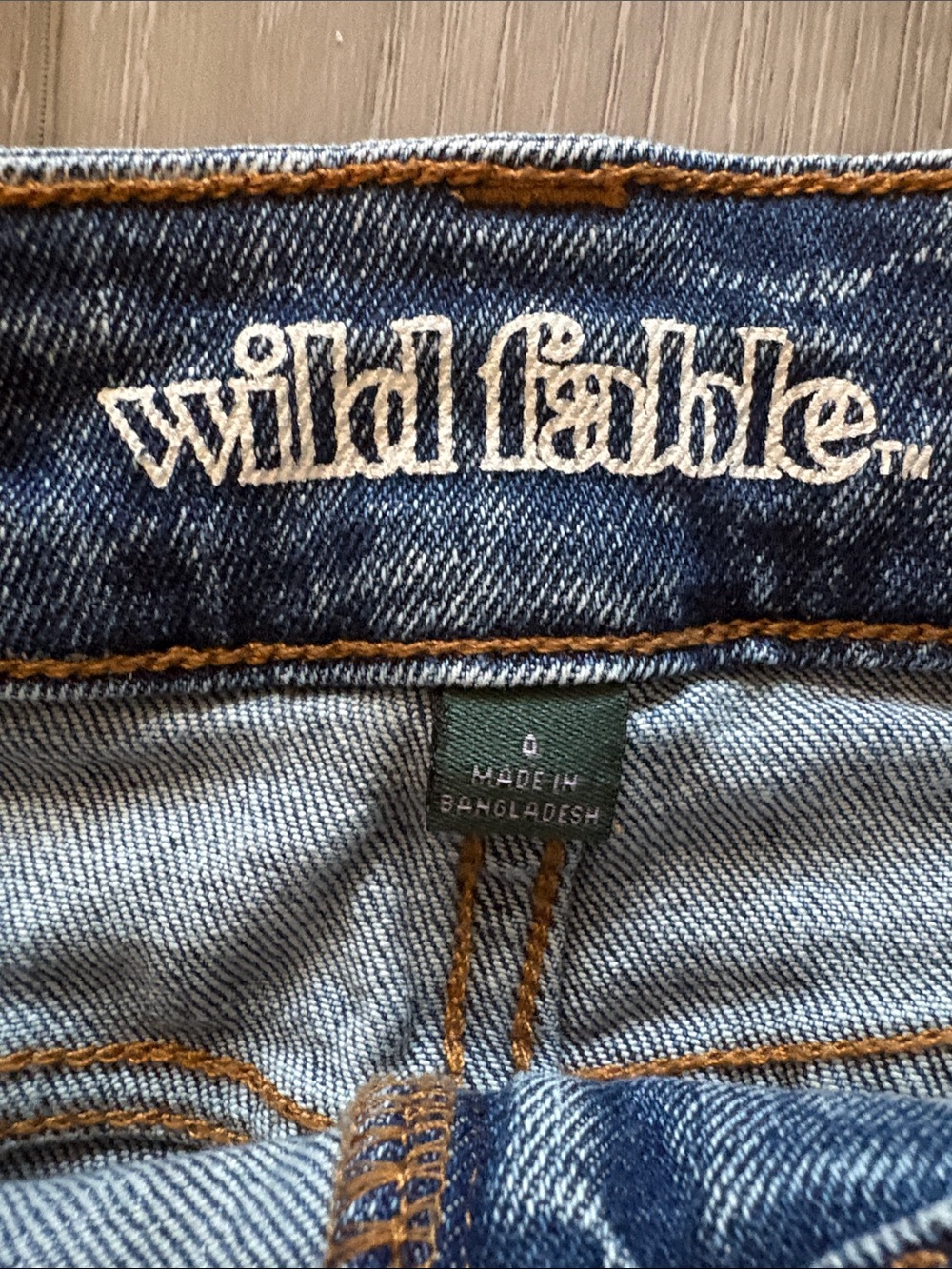 Wild Fable Blue Jean Mini Skirt - Picture 2 of 3